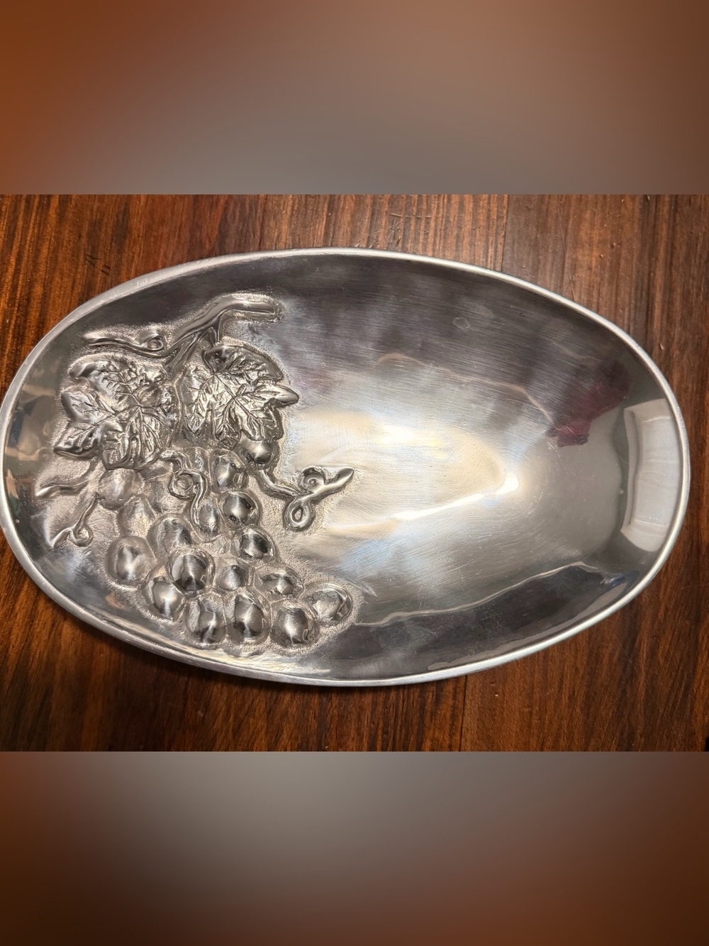 Mariposa Polished Silver Brillante Decorative Plate